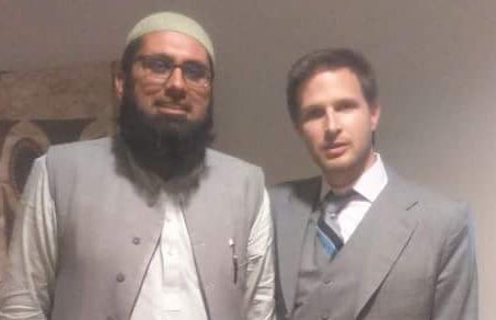 Mr. Jonathan Brown, Georgetown Associate Professor, with Ali Tariq, Pakistani Sunni cleric who, according to this report, endorses the apartheid of Ahmadi Muslims in Pakistan, defends death for blasphemy and is known to have pro-Taliban leanings. 