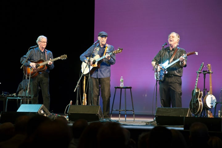 <p>Jug Band Giants (l to r): Geoff Muldaur, Jim Kweskin and John Sebastian at Newton North High School</p>