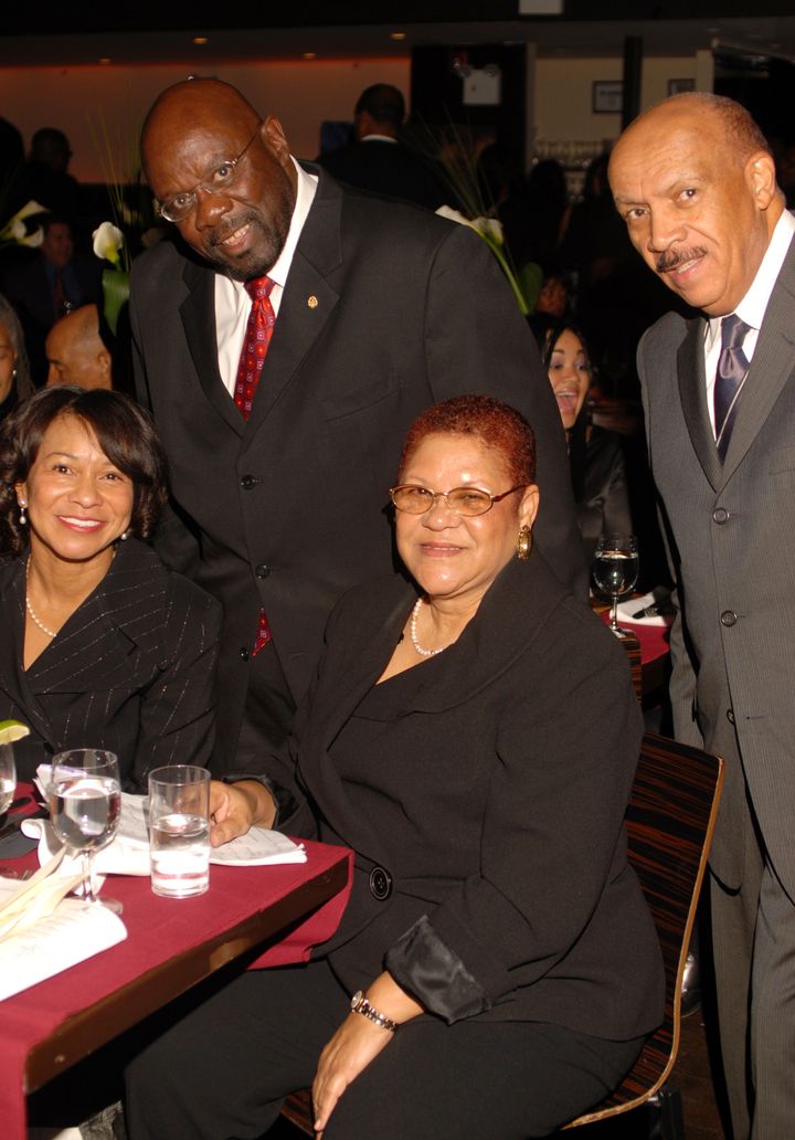 The LLF 2008 Awards: Left to right Jean Riggins, former music industry executive; A.D. Washington, former LLF Chairman; Barbara Lewis, LLF co-founder and board member; and Jerry Boulding, LLF co-founder