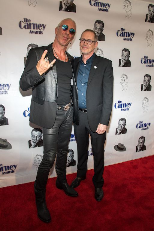 Twisted Sister frontman Dee Snider (left) with 2016 Carney Award recipient, Steve Buscemi.