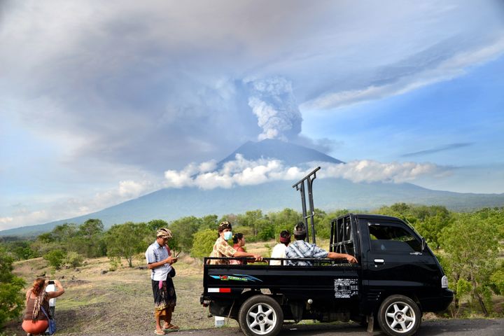 Mount Agung continues to be a popular tourist attraction. 