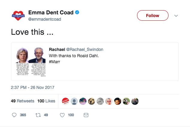 The Labour MP triggered a backlash on Twitter 