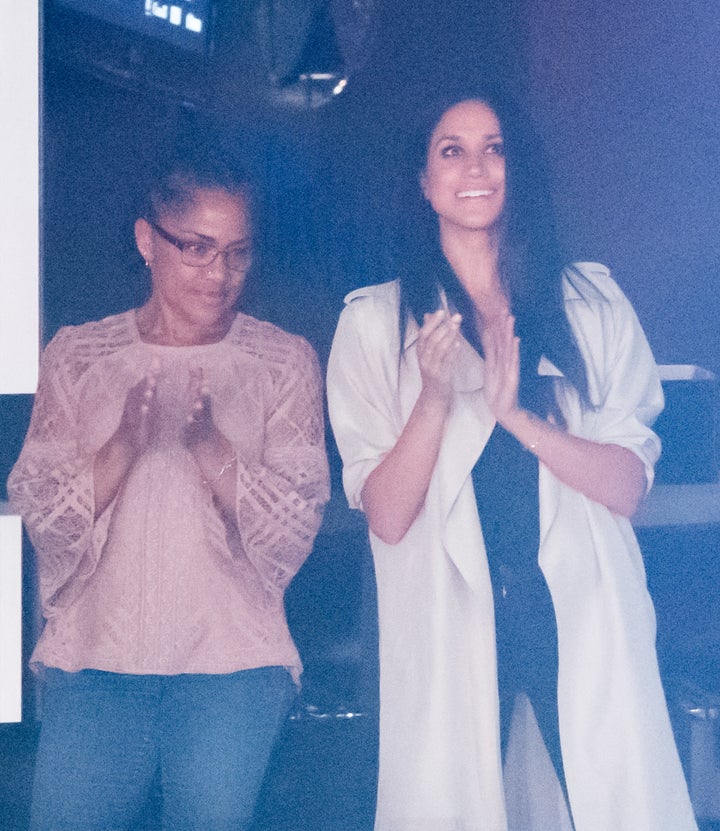 Markle with her mother Doria Radlan at the Invictus Games in September 