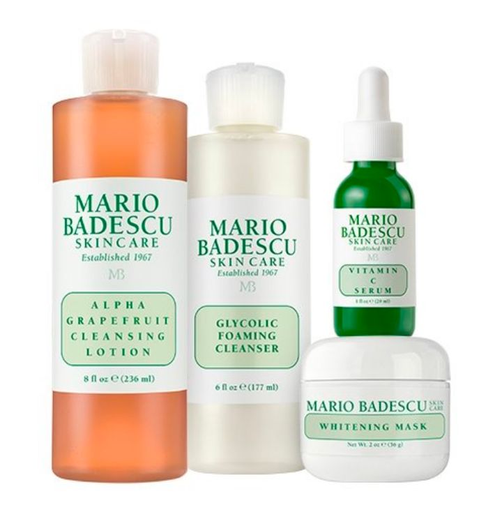 <p><strong>The Brightening Kit</strong> from <a href="https://www.mariobadescu.com/product/the_brightening_kit" target="_blank" role="link" rel="nofollow" class=" js-entry-link cet-external-link" data-vars-item-name="Mario Badescu Skin Care" data-vars-item-type="text" data-vars-unit-name="5a11a9b1e4b023121e0e93cf" data-vars-unit-type="buzz_body" data-vars-target-content-id="https://www.mariobadescu.com/product/the_brightening_kit" data-vars-target-content-type="url" data-vars-type="web_external_link" data-vars-subunit-name="article_body" data-vars-subunit-type="component" data-vars-position-in-subunit="12">Mario Badescu Skin Care</a>. </p>