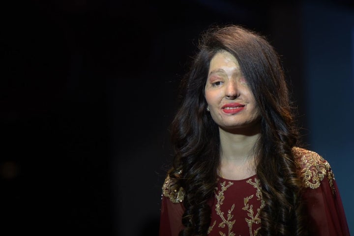 Indian acid attack victims took part in a fashion show dedicated to bravery and confidence.