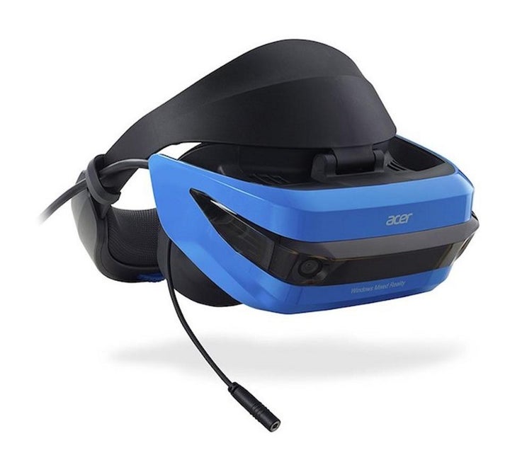 <p><em>Acer's Windows MR headset is lightweight and features a flip up visor and microphone. It set up in minutes.</em></p>