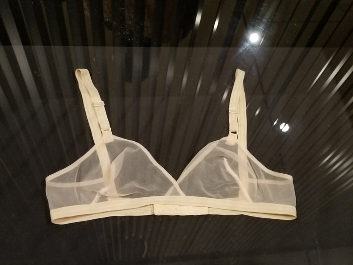 <p>Rudi Gernreich’s “No Bra” bra, ca. 1967. Lent by the Museum at FIT, Gift of Gabriele Knecht.</p>