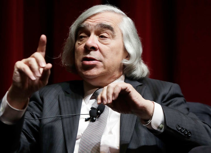 Former U.S. Energy Secretary Ernest Moniz in a “Fireside Chat” at the October National Clean Energy Summit in Las Vegas, NV.