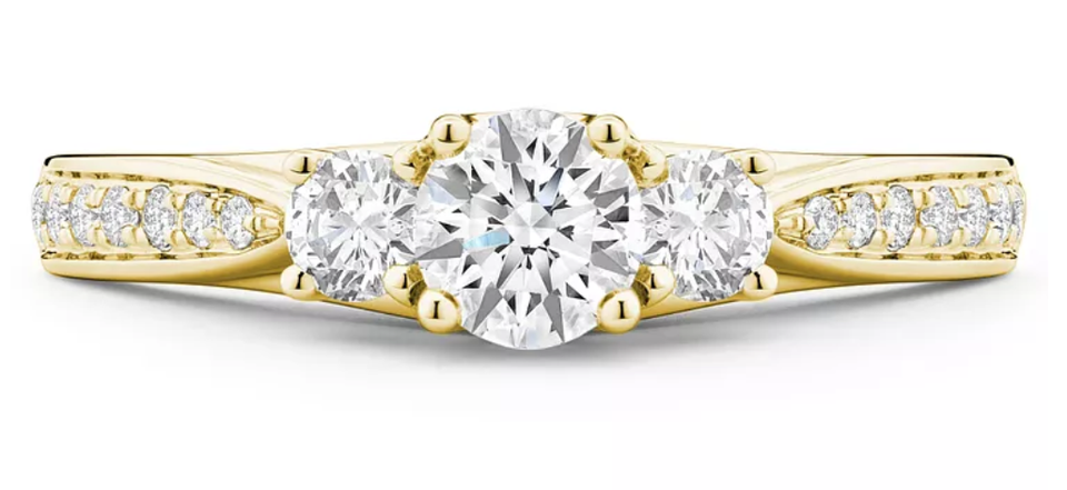 Ernest jones yellow on sale gold engagement rings