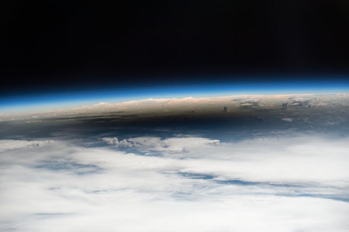 Viewing the eclipse from orbit were NASA’s Randy Bresnik, Jack Fischer and Peggy Whitson, ESA (European Space Agency’s) Paolo Nespoli, and Roscosmos’ Commander Fyodor Yurchikhin and Sergey Ryazanskiy. The space station crossed the path of the eclipse three times as it orbited above the continental United States at an altitude of 250 miles.