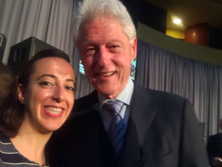 With President Bill Clinton