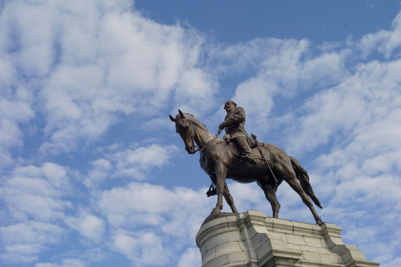 A Robert E. Lee monument in Richmond, Virginia.