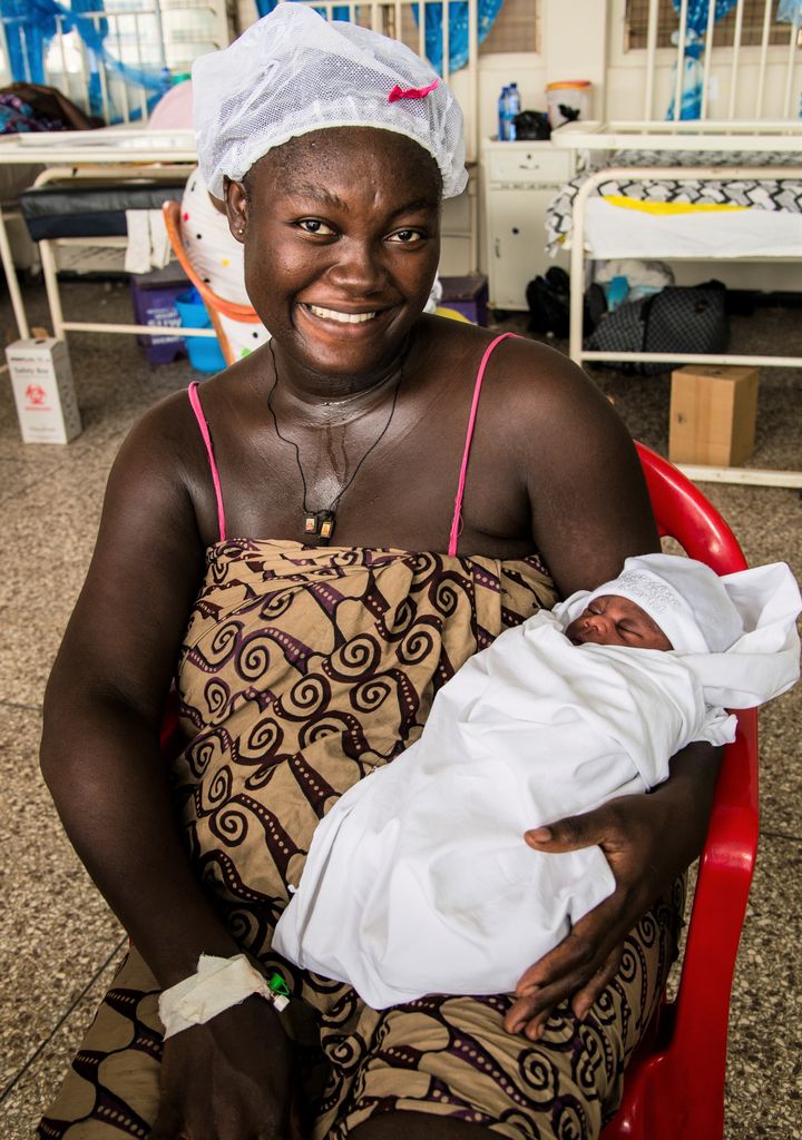 Successfully delivered baby with mother - Kumasi, Ghana