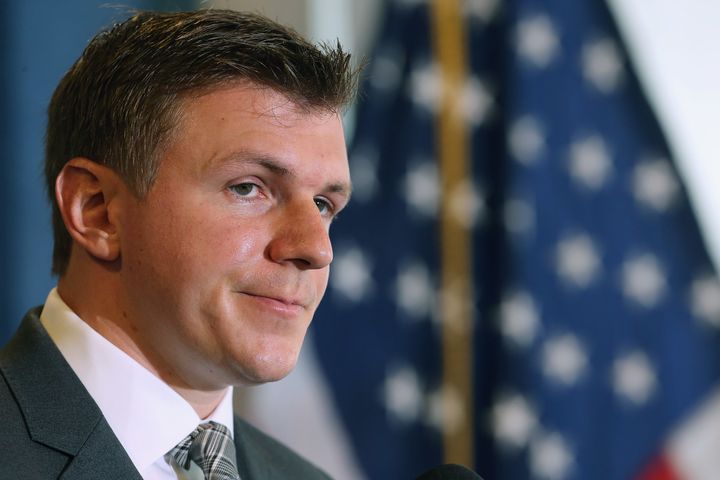 Conservative undercover journalist James O'Keefe's organization produced a video of a protest planning meeting that was shown in court Tuesday.