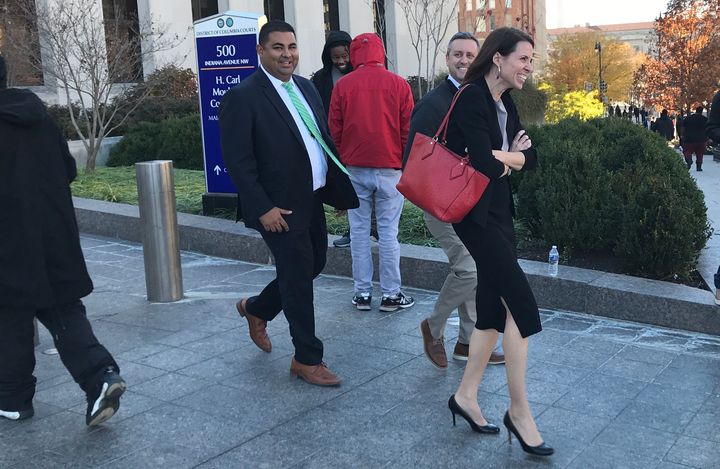 Assistant U.S. Attorney Rizwan Qureshi (left), Metropolitan Police Department Detective Greggory Pemberton (center) and Assistant U.S. Attorney Jennifer Kerkhoff (right) have been leading the charge against Inauguration Day arrestees.