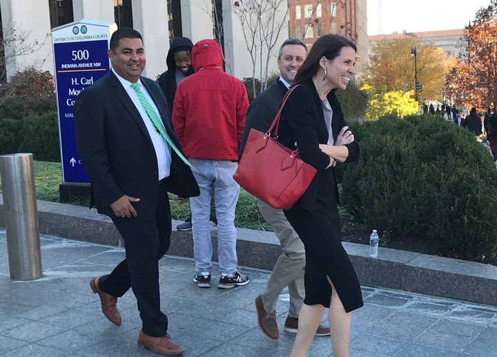 Assistant U.S. Attorney Jennifer Kerkhoff (right) is leading the prosecution of several defendants arrested during a protest of Trump's inauguration. Assistant U.S. Attorney Rizwan Qureshi (left) is assisting.