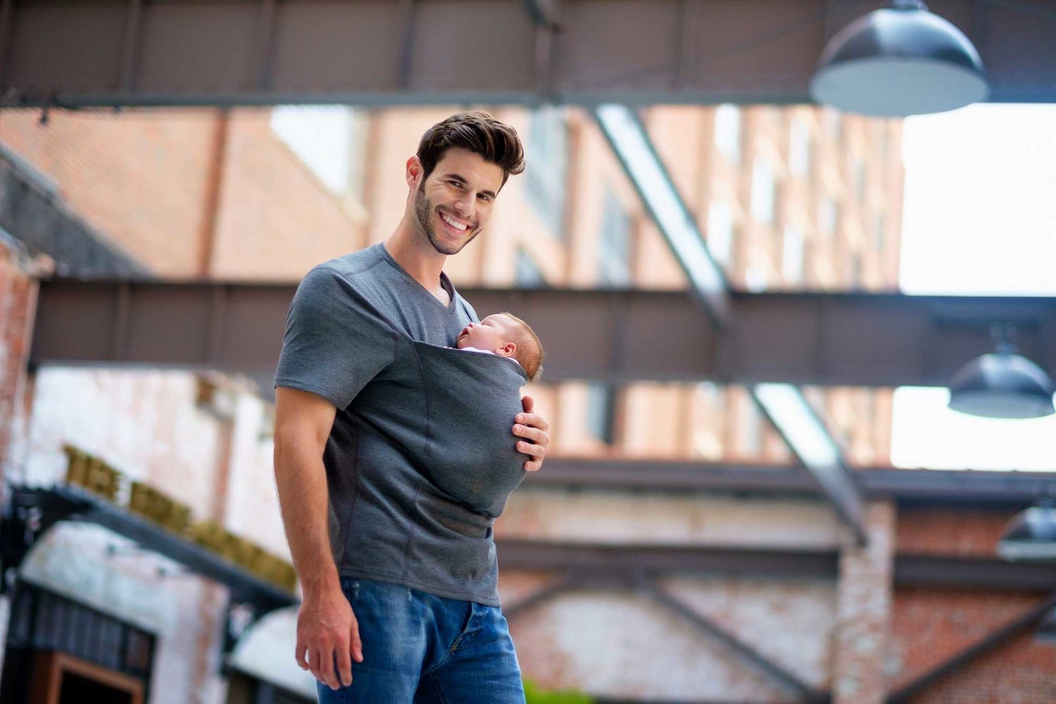 dad t shirt baby carrier
