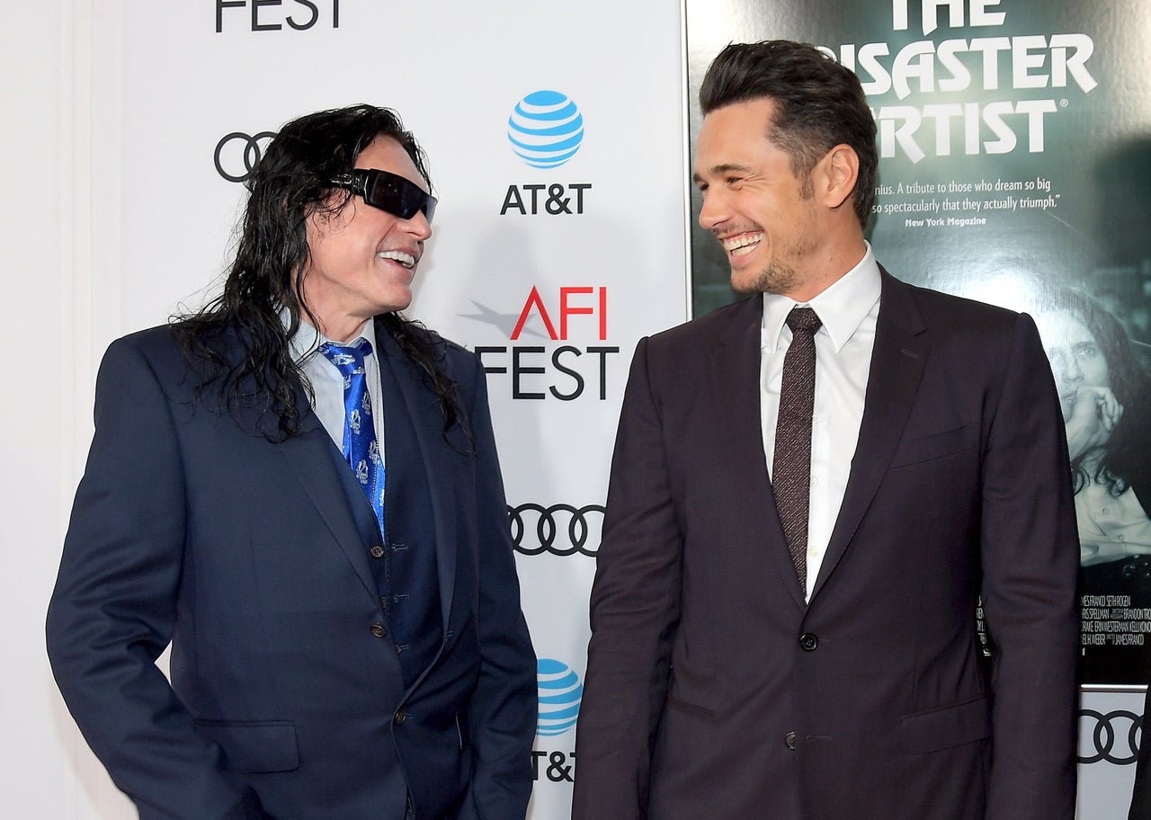 Tommy Wiseau and James Franco attend AFI Fest on Nov. 12, 2017.