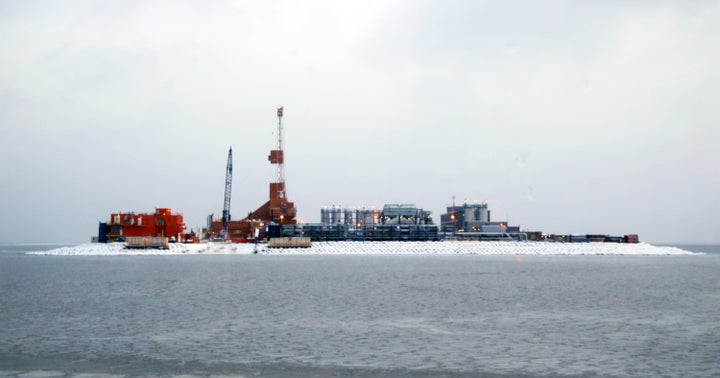 Spy Island, an 11-acre artificial island, is located approximately three miles off Alaska’s Oliktok Point.