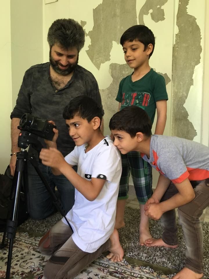 Documentarian Evgeny Afineevsky establishing connection with orphaned Syrian boys