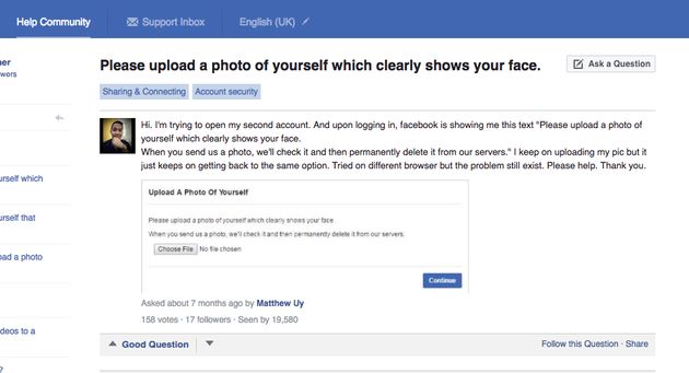 Facebook S Creepy New Security Check Demands You Send Them A Picture Of