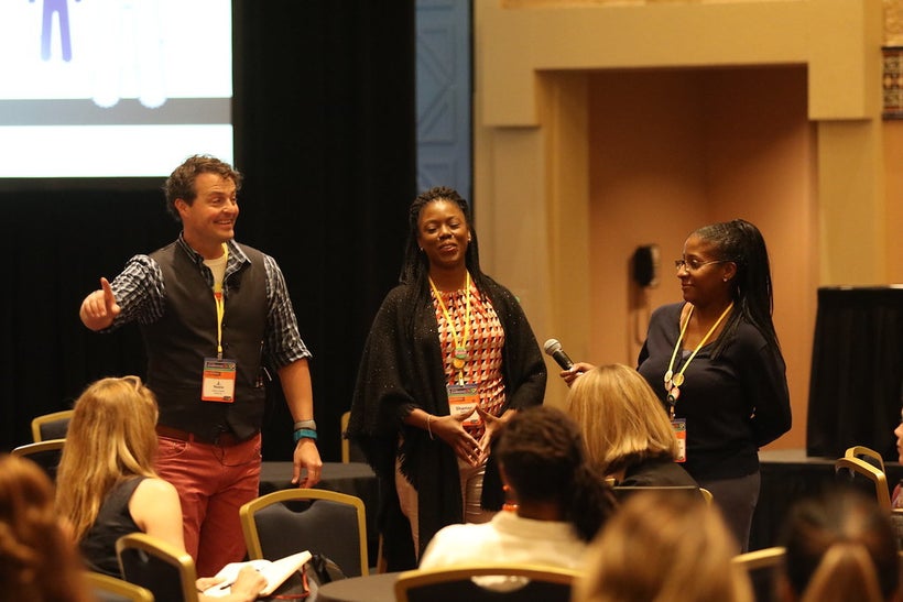 J. Noble of Alliance@work leading an exercise at Learning 2017