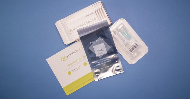 The kit sells for just <a href="https://www.amazon.com/AncestryDNA-Genetic-Testing-Ancestry-Test/dp/B00TRLVKW0?tag=thehuffing