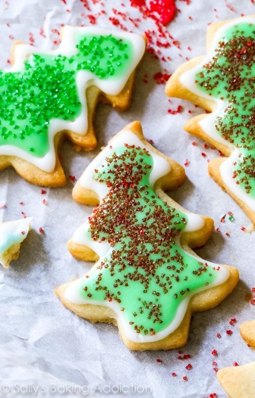 Christmas Sugar Cookies Recipe with Easy Icing - Sally's Baking Addiction