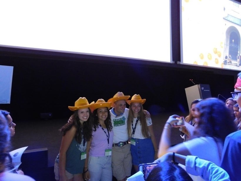 Students with Stephen Ritz at the EF Educational Tours Global Leadership Summit