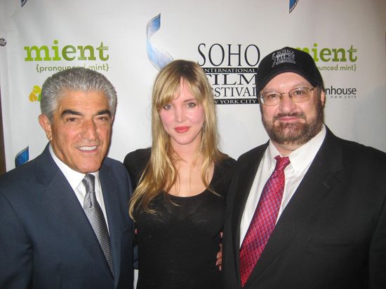 From left to right, Frank Vincent, Ida Barklund, Johin Gallagher at the Soho Filmfest