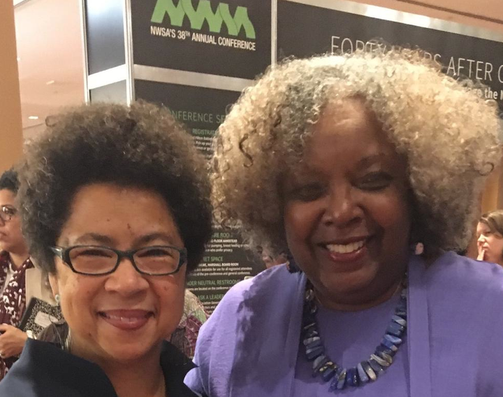 <p>Drs. Barbara Ransby, NWSA President and Irma McClaurin, Honoree and Leadersship Consultant</p>