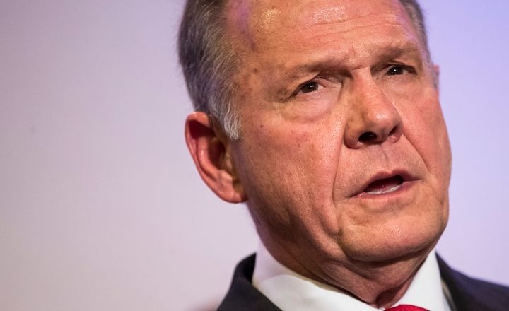 Roy Moore speaks during a news conference on Nov. 16, 2017, in Birmingham, Alabama.