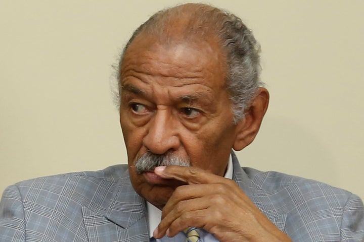 A family spokesman says Rep. John Conyers has been hospitalized for a stress-related illness.