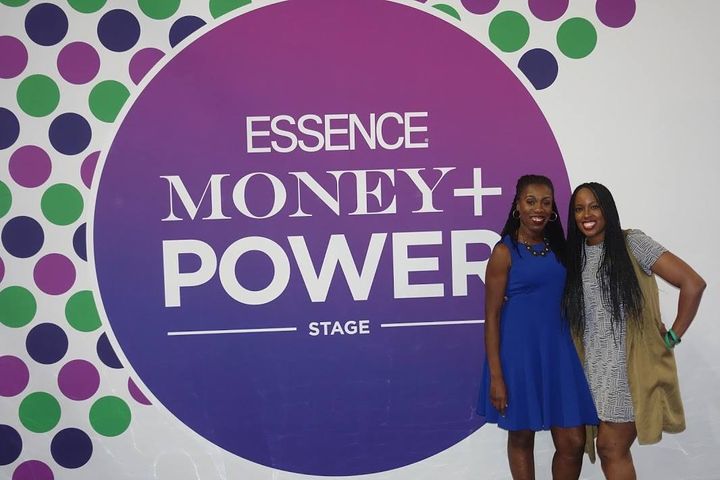 <p>Dreena Whitfield with client Tiffany “The Budgetnista” Aliche at the 2016 Essence Festival</p>