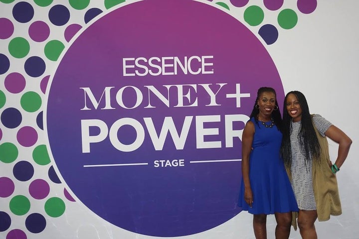 Dreena Whitfield with client Tiffany “The Budgetnista” Aliche at the 2016 Essence Festival