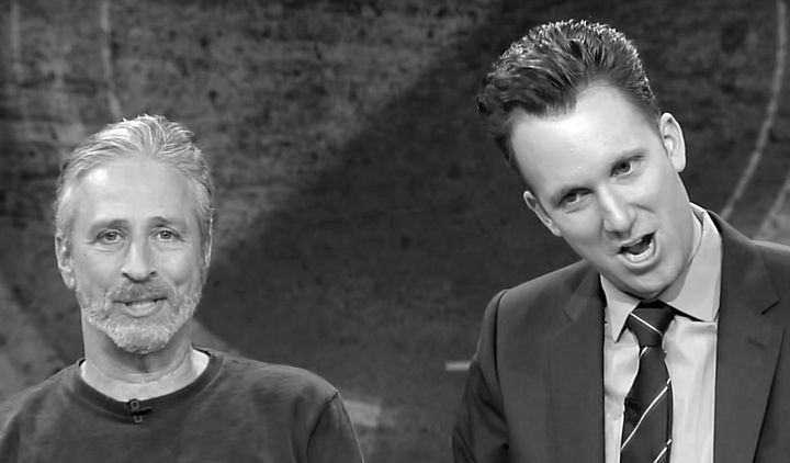Jon Stewart and Jordan Klepper on "The Opposition"