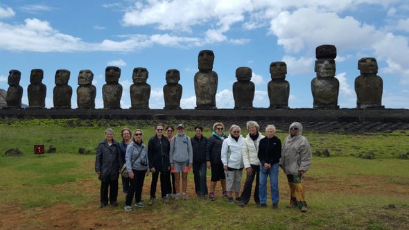 the Women's Travel Group in Easter island, Chile. Ask  us for travel advice for Chile