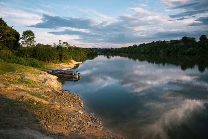 <p><em>Pot-Kro Village off of Rio Bacaja(Amazon/Brazil)</em></p>