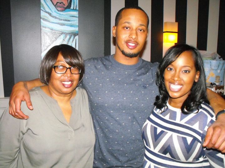 Dreena Whitfield and her mother, Mildreen, and brother Ander