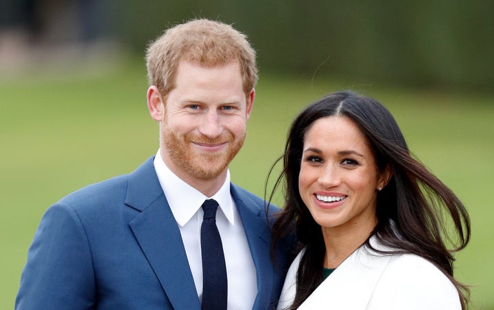 Prince Harry and Meghan Markle announce their engagement at Kensington Palace on Nov. 27, 2017.