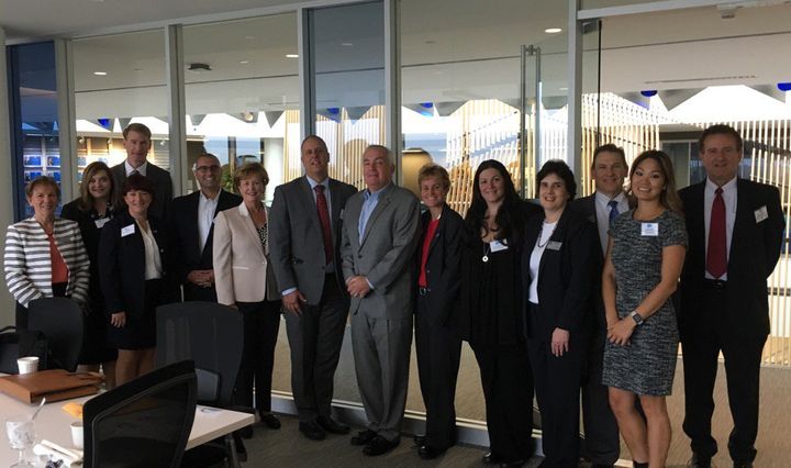 My visit at UMASS Lowell with Lori Dembowitz (4th from Right) at the Manning School of Business 
