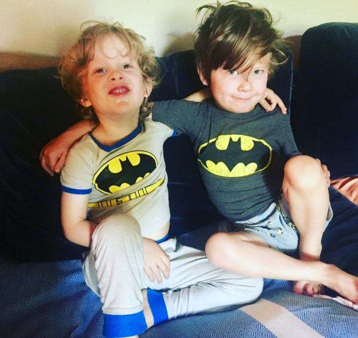 The Author and Lin's Twins, Otis (left) and Max (right)