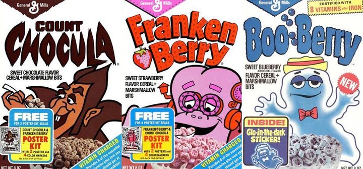 General Mills cereals: they believe in “getting kid consumers early and having them for life.”