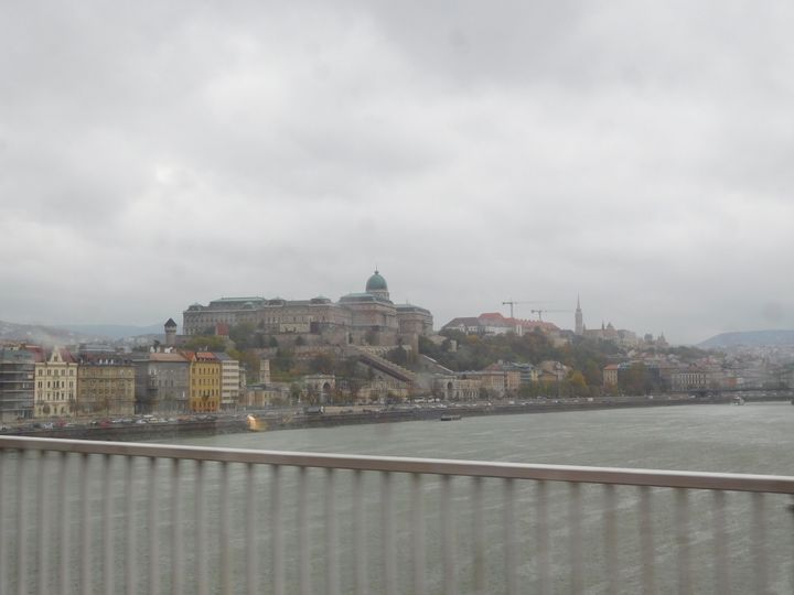 Buda from Pest on a rainy day