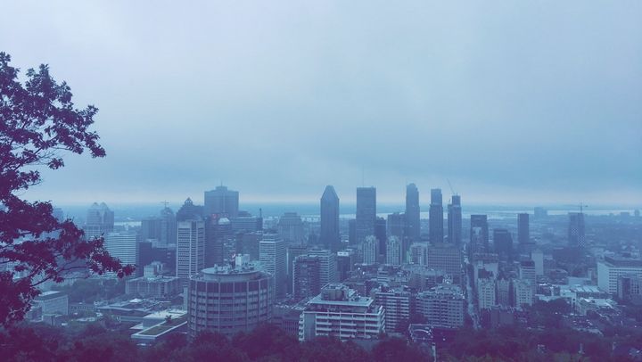 View of Montreal from Mont Royal’s Kondiaronk Belvedere.