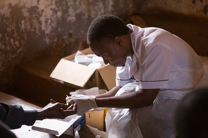 HIV Testing at a GAIA Elizabeth Taylor Mobile Health Clinic