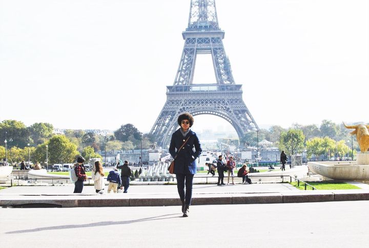 Jenna Boyer during a recent trip to Paris