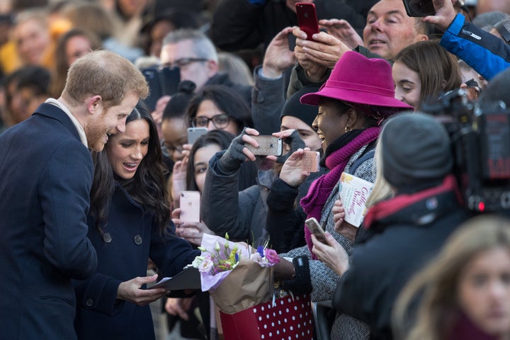 We imagine the card says, <i>"Congrats, Megs and Harry! I haven't been this excited about an engagement since my own."</i>