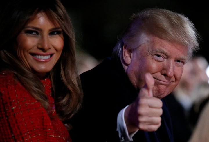 President Donald Trump and first lady Melania Trump