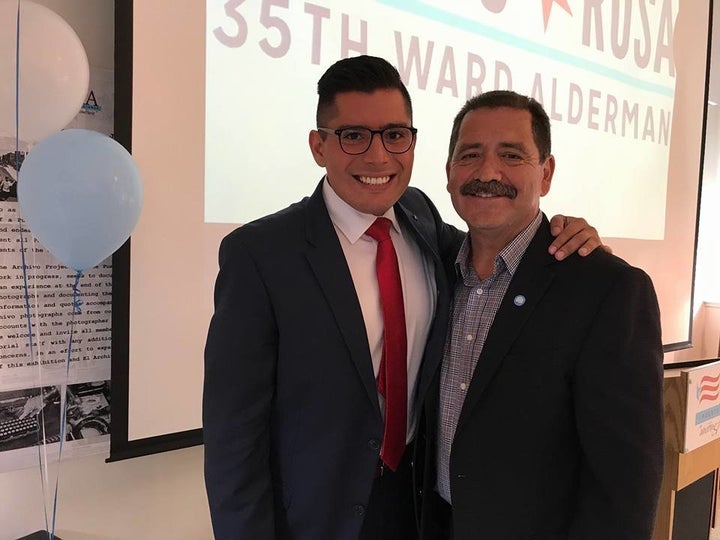Chicago Alderman Carlos Ramirez-Rosa (left) and Cook County Commissioner Jesús "Chuy" Garcia are both running to repla